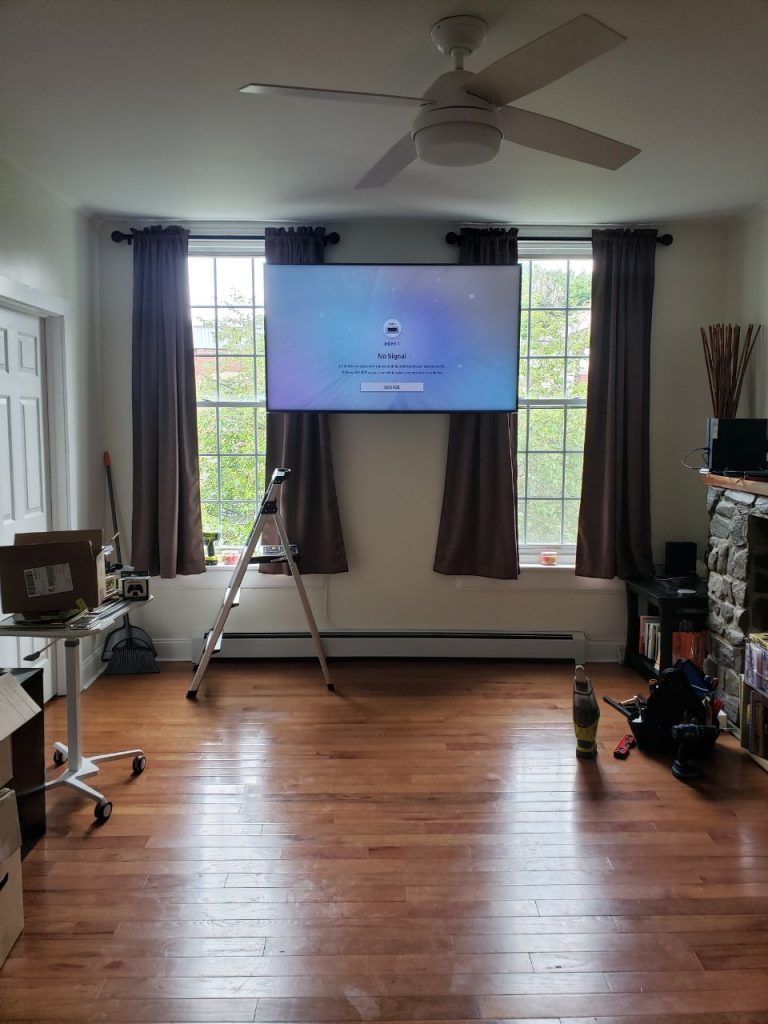 TV Installation. Wire concealement, Troy, NY. HandyDim